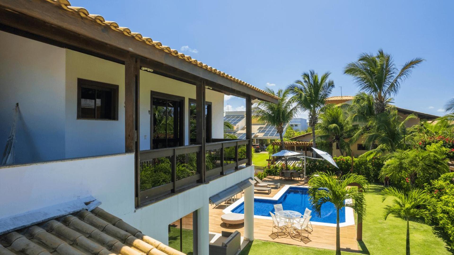 Casa Cerqueira 4 Suites Guarajuba Cond. Frente Mar Camassari Rum bild