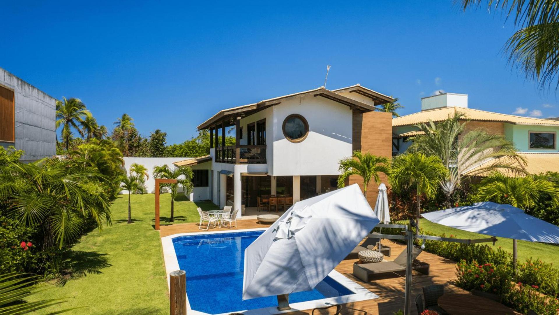 Casa Cerqueira 4 Suites Guarajuba Cond. Frente Mar Camassari Rum bild