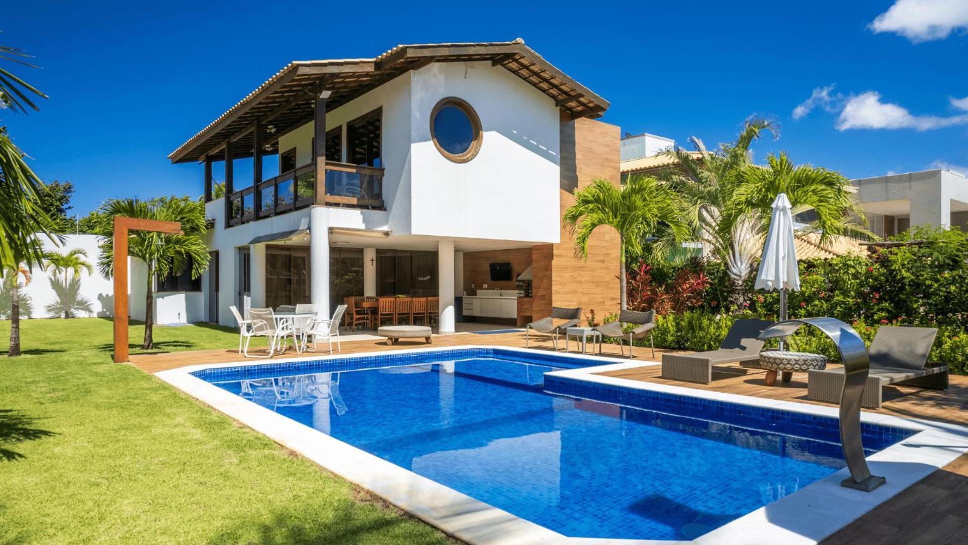 Casa Cerqueira 4 Suites Guarajuba Cond. Frente Mar Camassari Rum bild