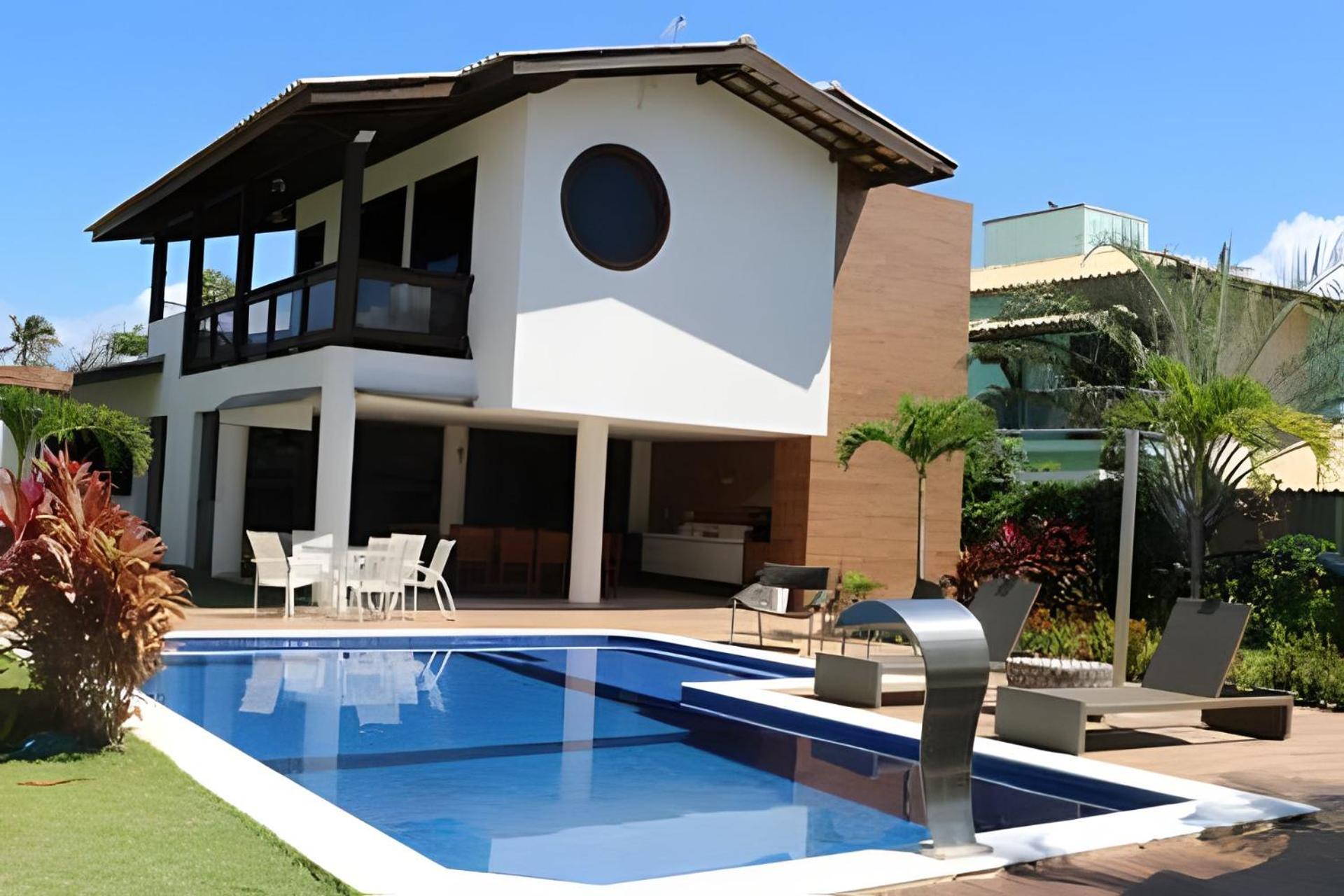 Casa Cerqueira 4 Suites Guarajuba Cond. Frente Mar Camassari Exteriör bild